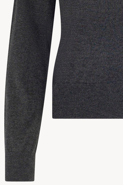 Maglia Dolcevita in Seta Cashmere Extrafine Grigio