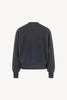 Girocollo Maniche Squadrate in Puro Cashmere Garzato Ardesia