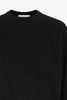 Girocollo Maniche Squadrate in Puro Cashmere Garzato Nero