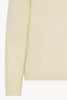 Maglia a Collo Alto in Puro Cashmere Garzato Latte