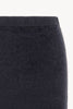Gonna Longuette in Puro Cashmere Garzato Ardesia