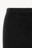 Gonna Longuette in Puro Cashmere Garzato Nero