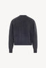 Cardigan Scollo a V in Puro Cashmere Garzato Ardesia