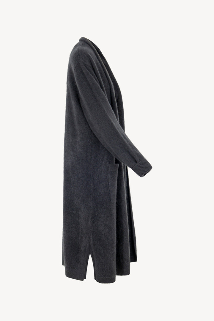 Cappotto in Puro Cashmere Garzato Ardesia