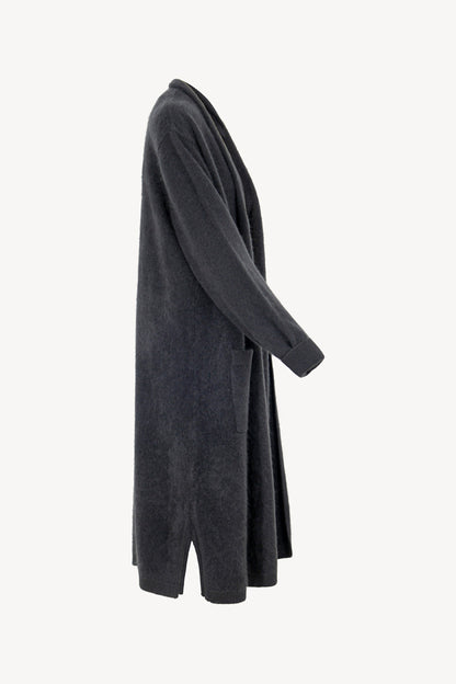 Cappotto in Puro Cashmere Garzato Ardesia