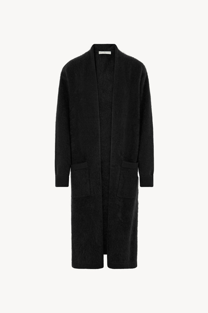 Cappotto in Puro Cashmere Garzato Nero