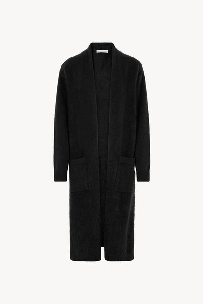 Cappotto in Puro Cashmere Garzato Nero