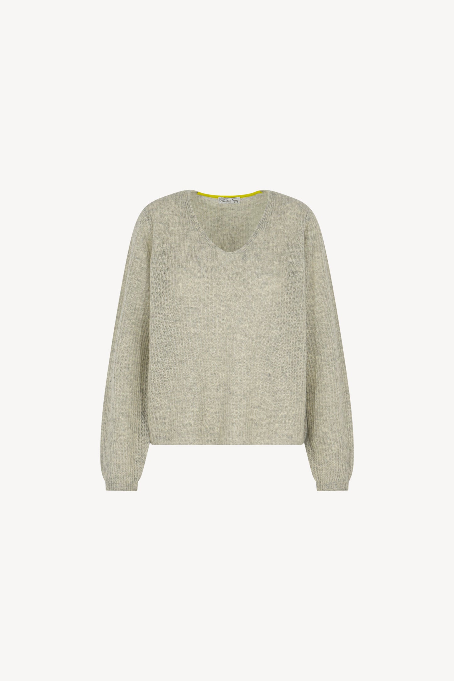 Pure Cashmere Ribbed V-Neck Sweater
