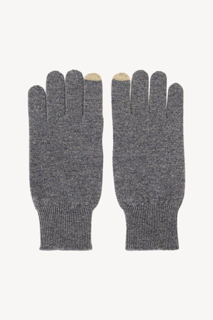 Guanti con Toucscreen  in Puro Cashmere Derby