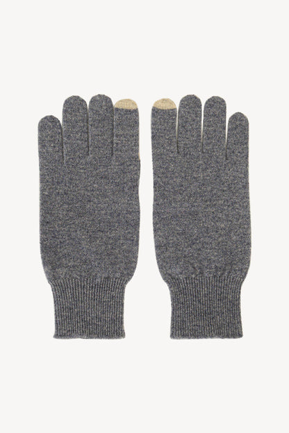 Guanti con Toucscreen  in Puro Cashmere Derby