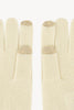 Guanti con Toucscreen  in Puro Cashmere Latte