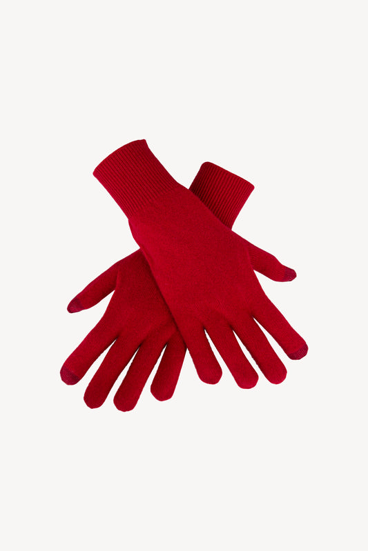 Women's Pure Cashmere Touchscreen Gloves