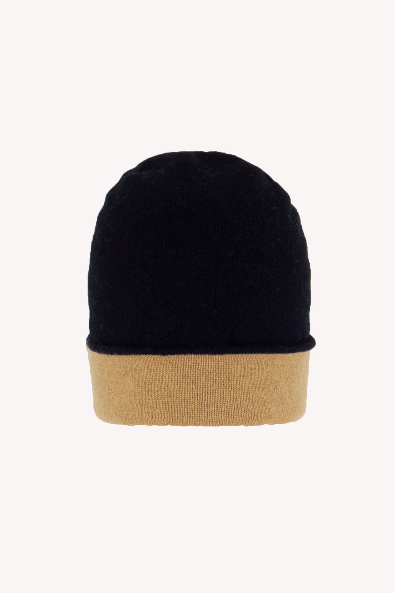 Double Pure Cashmere Beanie