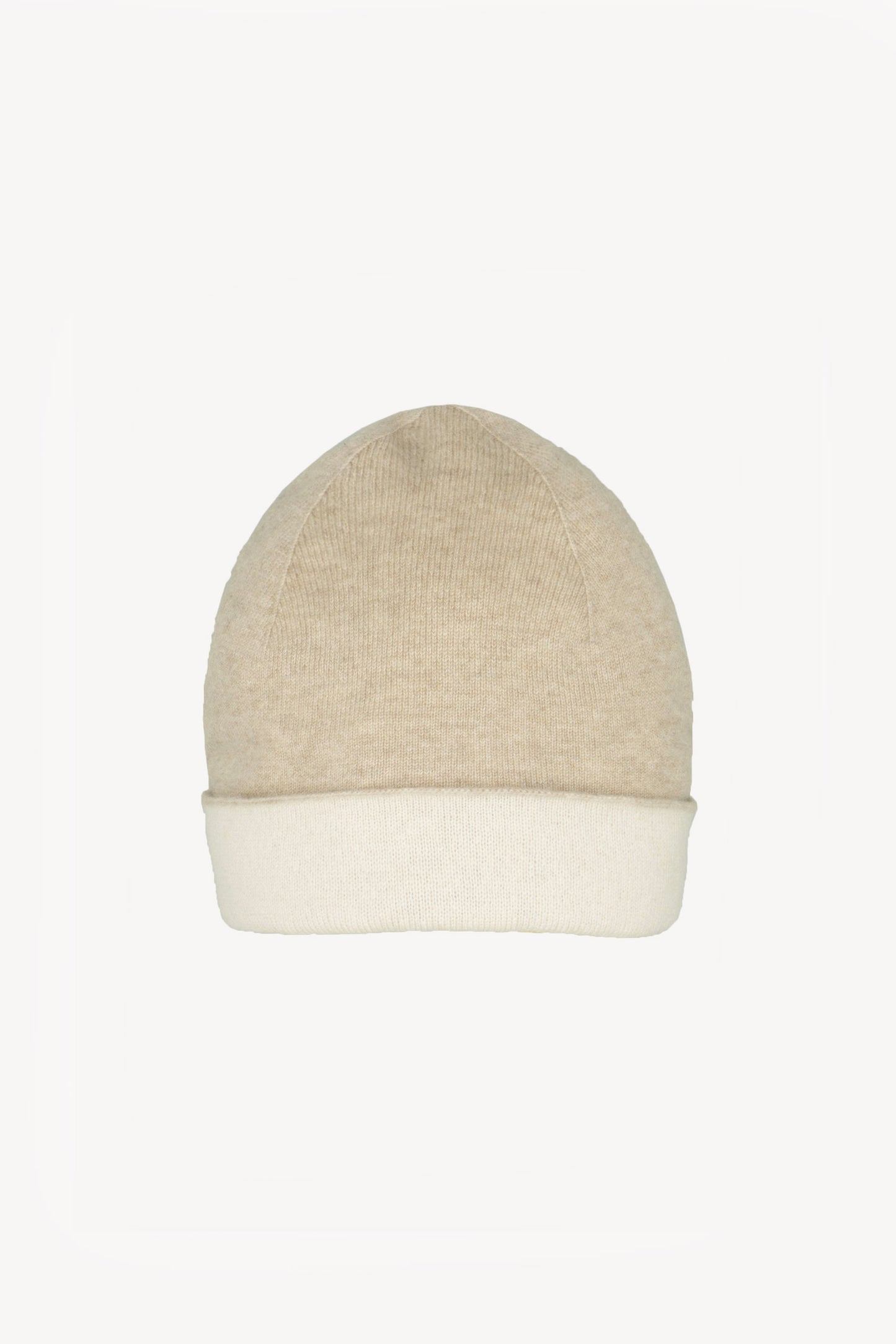 Double Pure Cashmere Beanie