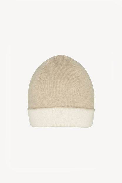 Double Pure Cashmere Beanie