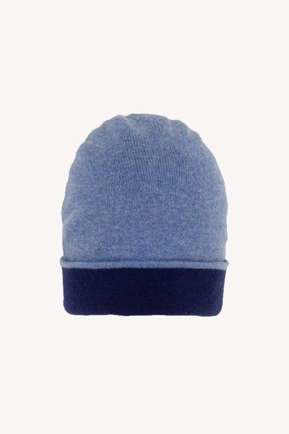 Double Pure Cashmere Beanie