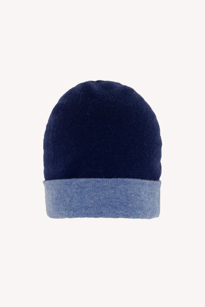 Double Pure Cashmere Beanie