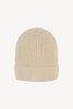 Berretto Unisex a Coste in Puro Cashmere Avena - Modello Corto