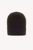 Berretto Unisex a Coste in Puro Cashmere Mocha - Modello Lungo