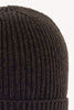 Berretto Unisex a Coste in Puro Cashmere Mocha - Modello Lungo