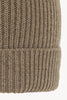 Berretto Unisex a Coste in Puro Cashmere Dune - Modello Lungo