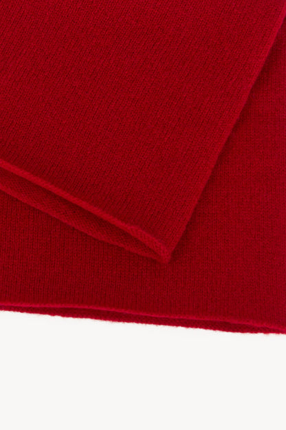 Scaldacollo Unisex in Puro Cashmere Rubino