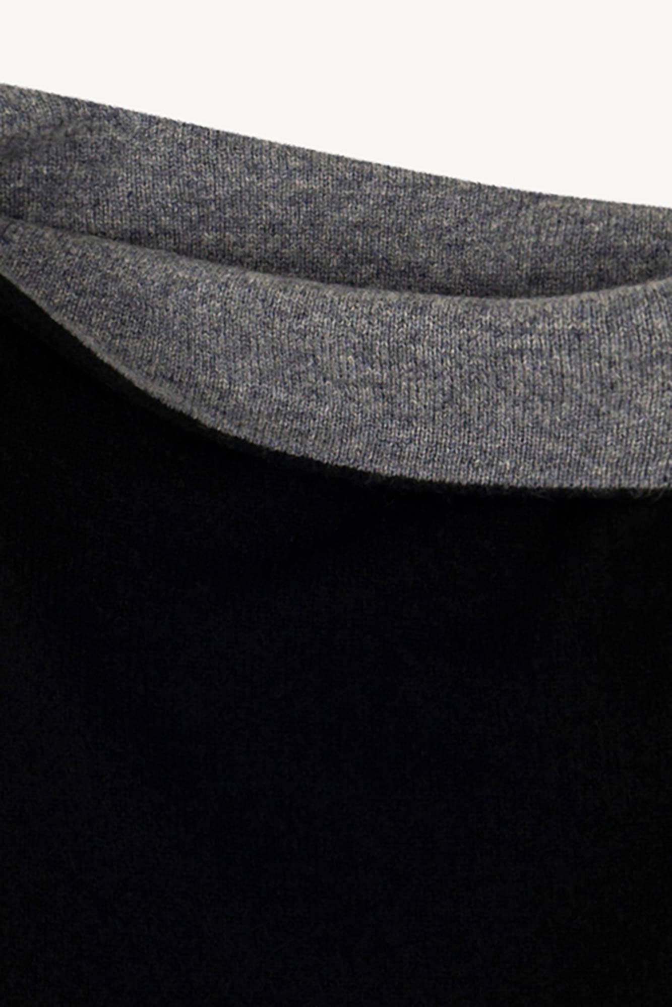 Scaldacollo Reversibile Unisex in Puro Cashmere Nero-derby