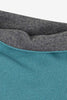 Scaldacollo Reversibile Unisex in Puro Cashmere Turchese-Derby