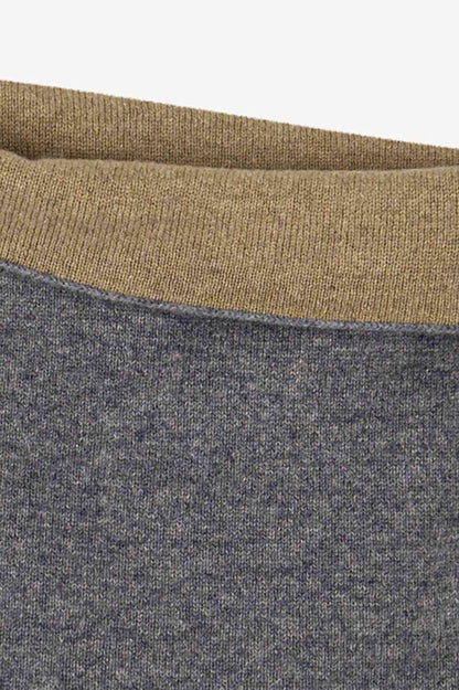 Scaldacollo Reversibile Unisex in Puro Cashmere Derby-Dune