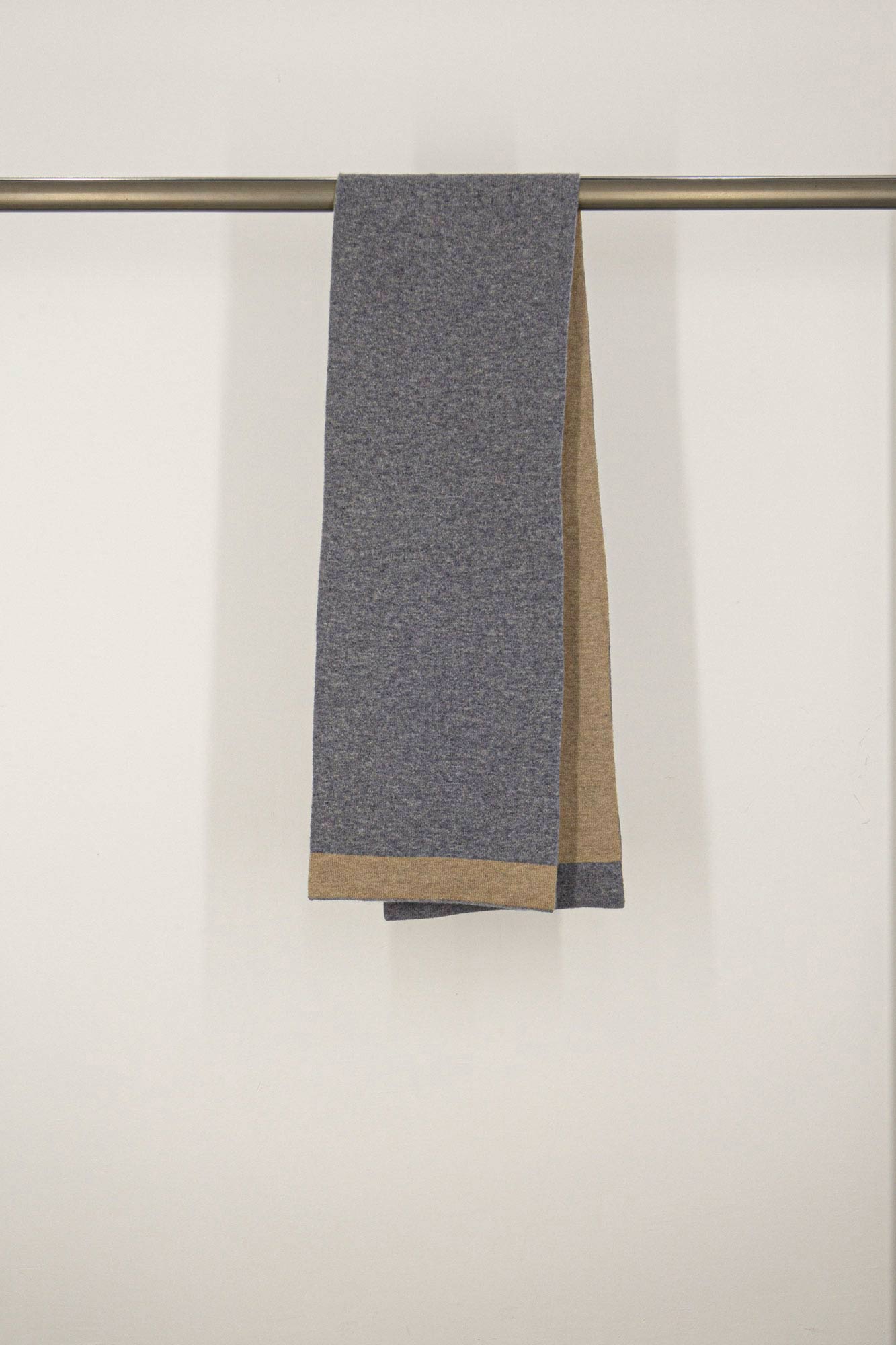 Sciarpa Tubolare Bicolore Unisex in Puro Cashmere Derby-Dune