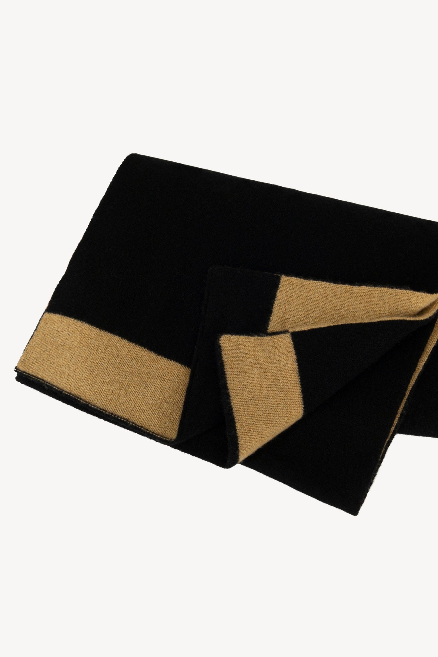 Pure Cashmere Two-Tone Tubular Scarf