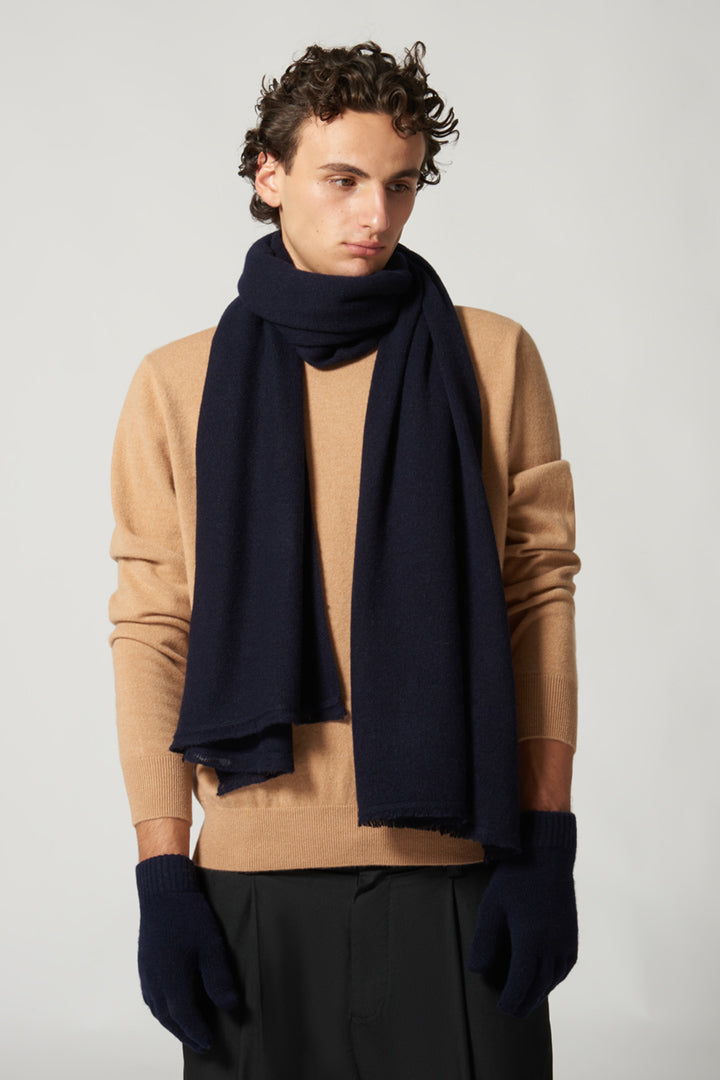 Stola Velo in Puro Cashmere Notte