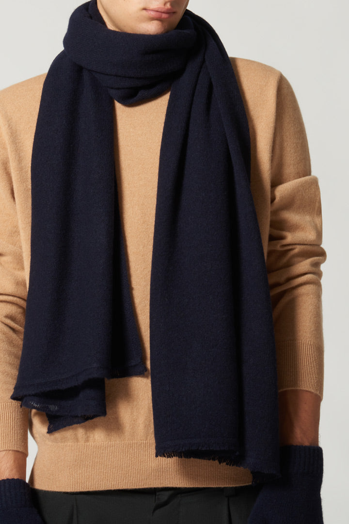 Stola Velo in Puro Cashmere Notte