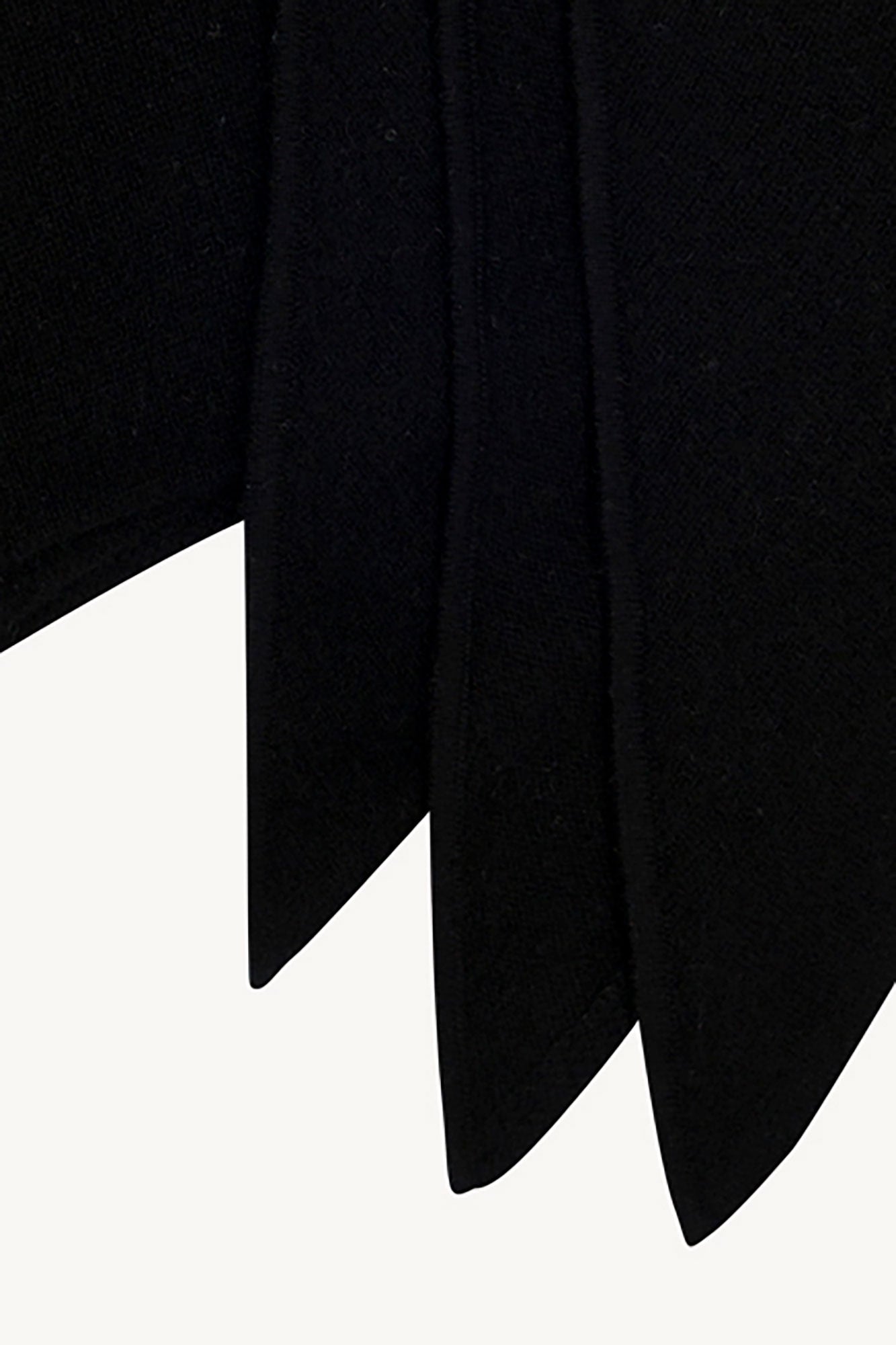 Sciarpa a Triangolo in Puro Cashmere Nero