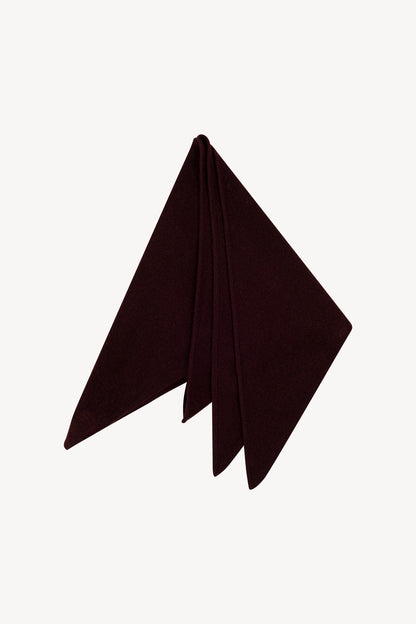 Sciarpa a Triangolo in Puro Cashmere Acero