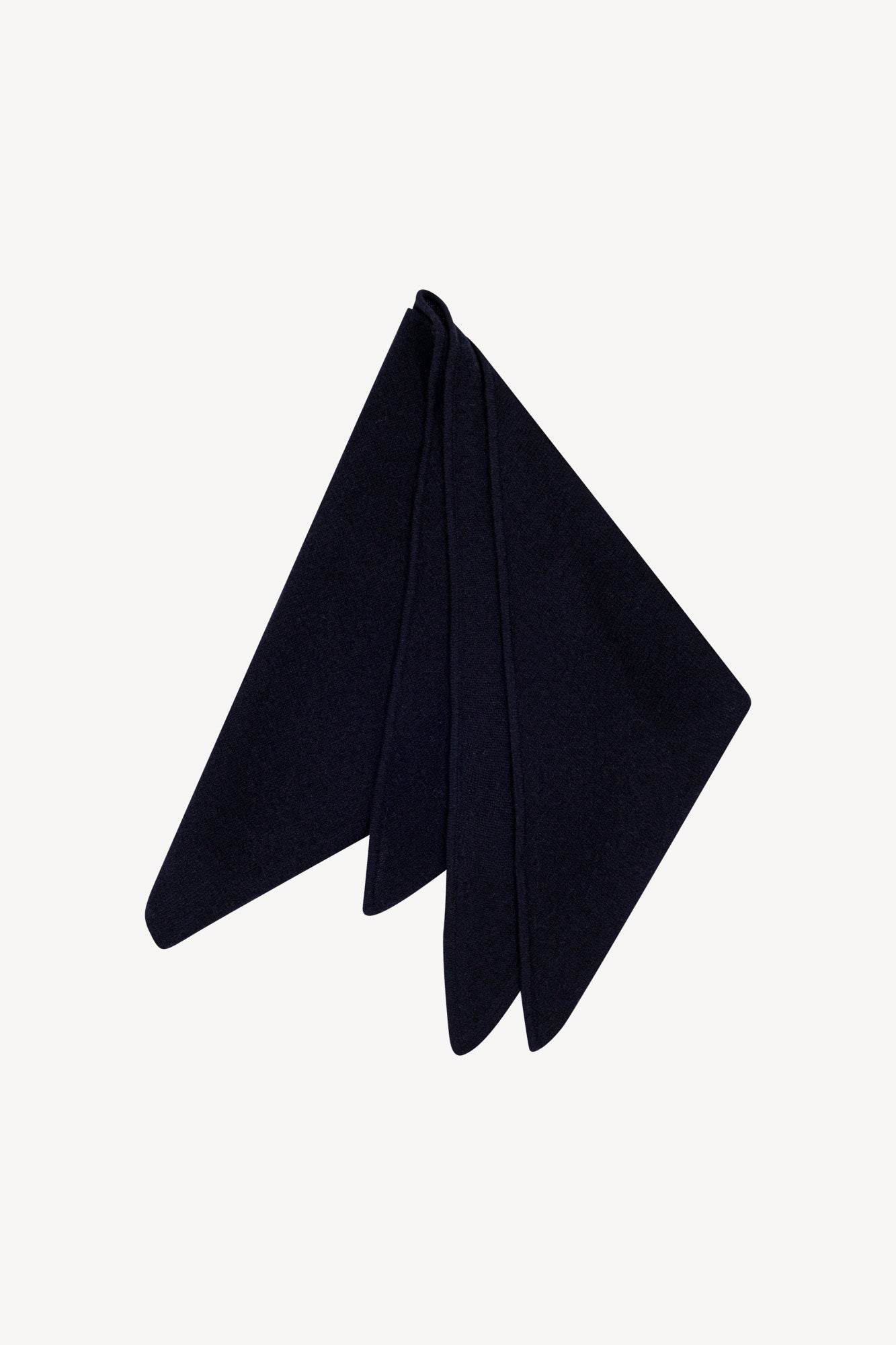 Sciarpa a Triangolo in Puro Cashmere Notte