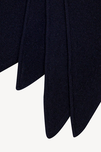 Sciarpa a Triangolo in Puro Cashmere Notte