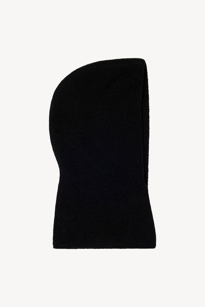 Scaldacollo con Cappuccio in Puro Cashmere Nero