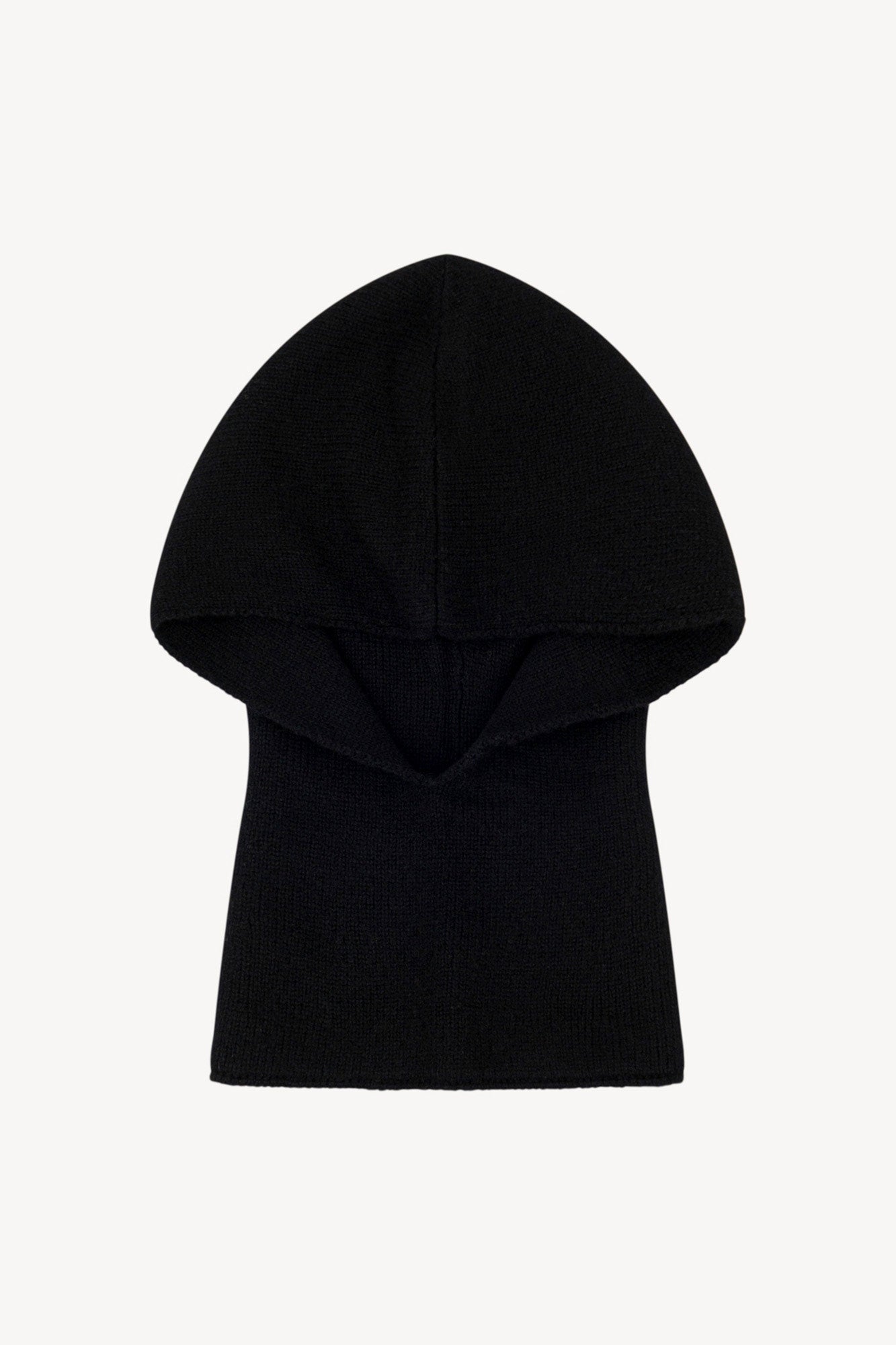 Scaldacollo con Cappuccio in Puro Cashmere Nero