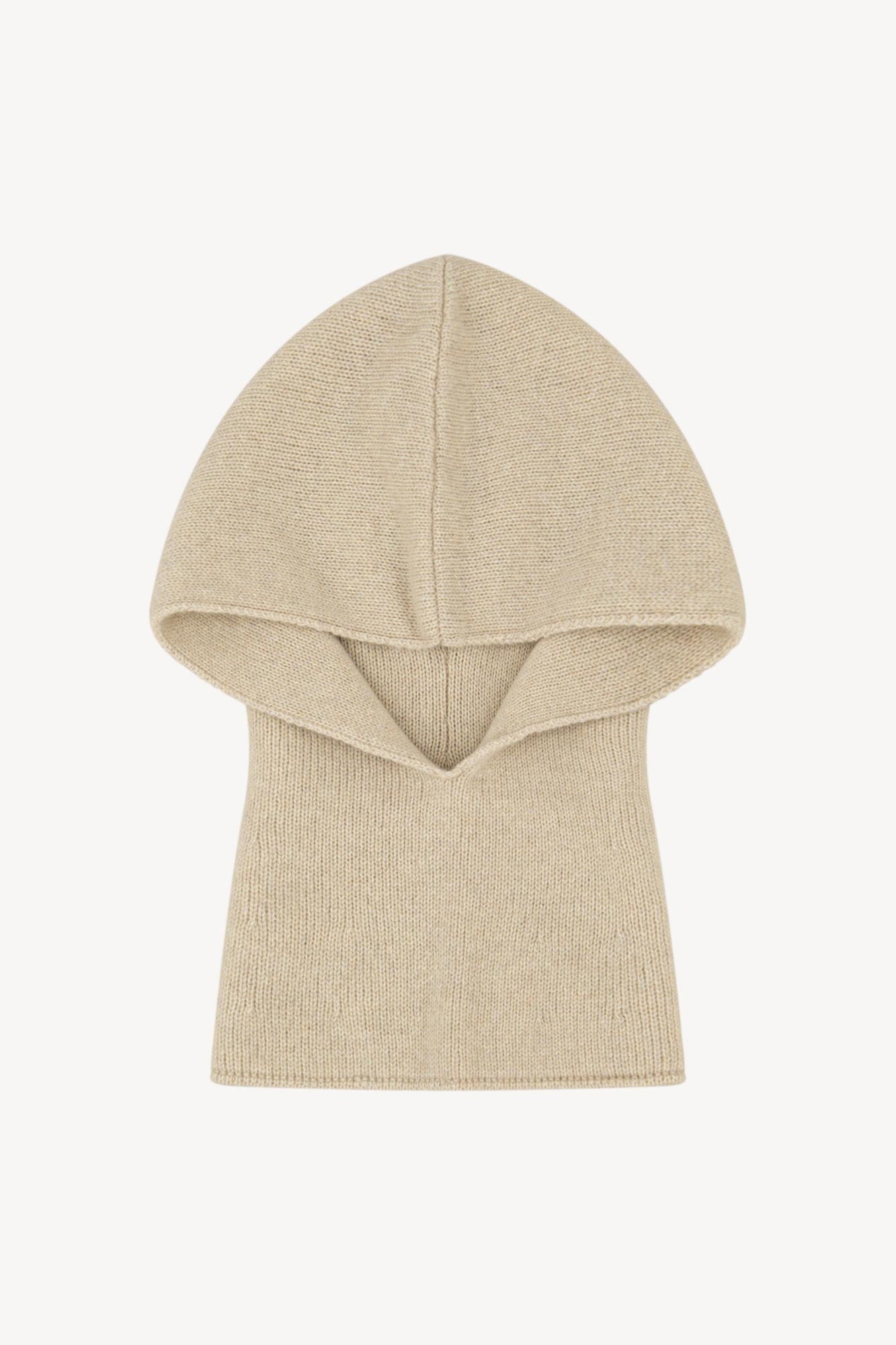 Scaldacollo con Cappuccio in Puro Cashmere Avena