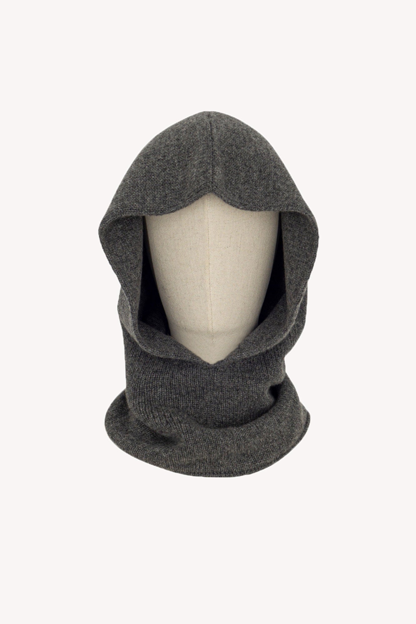 Scaldacollo con Cappuccio in Puro Cashmere Flanella