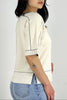 Cotton - Cashmere V-neck Kimono 