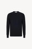 Maglia Girocollo in Puro Cashmere Nero