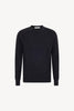 Maglia Girocollo in Puro Cashmere Almost Black