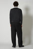 Maglia Girocollo in Puro Cashmere Almost Black