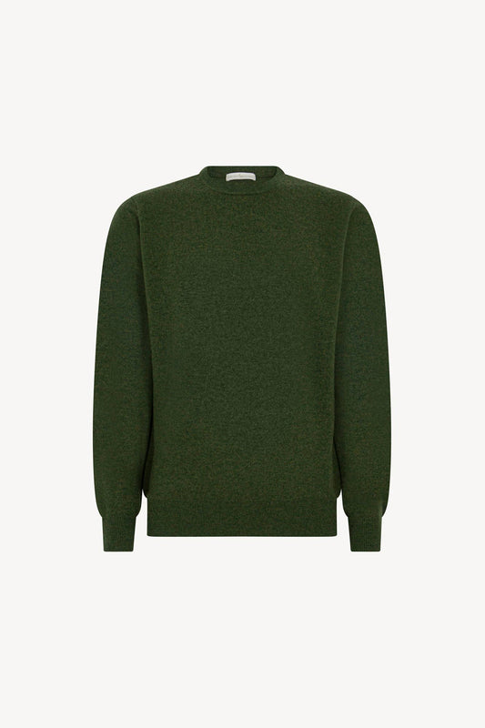 Maglia Girocollo in Puro Cashmere Loden