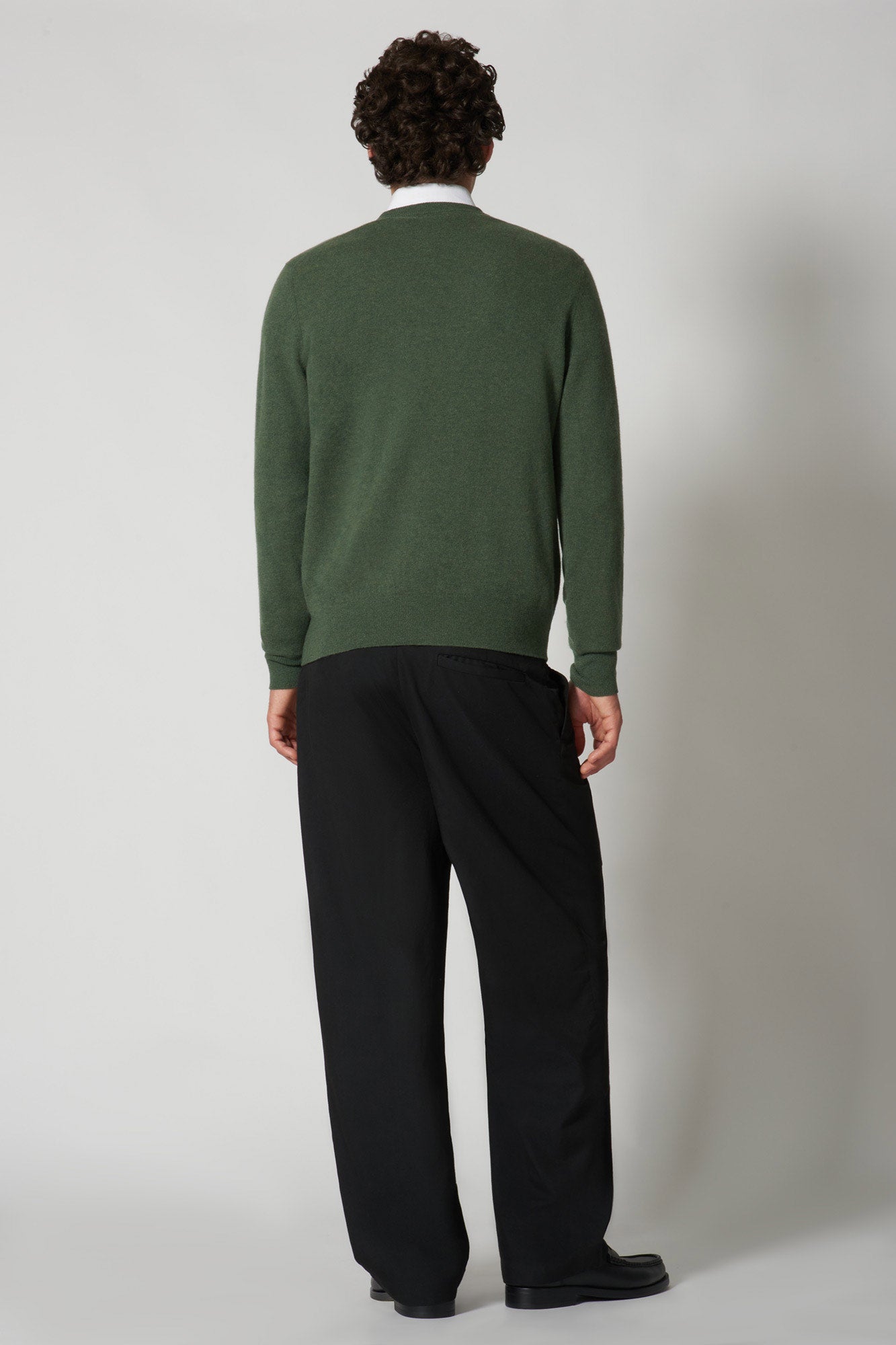 Maglia Girocollo in Puro Cashmere Loden