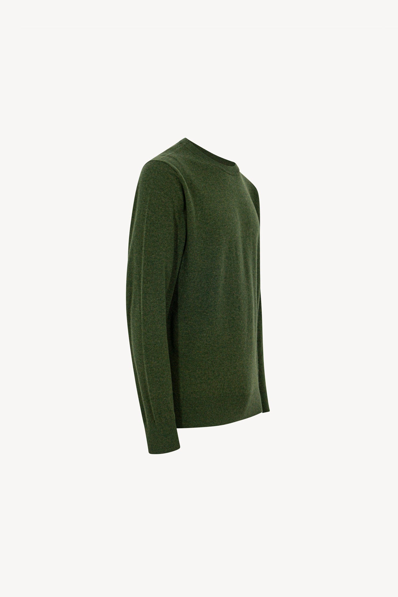 Maglia Girocollo in Puro Cashmere Loden