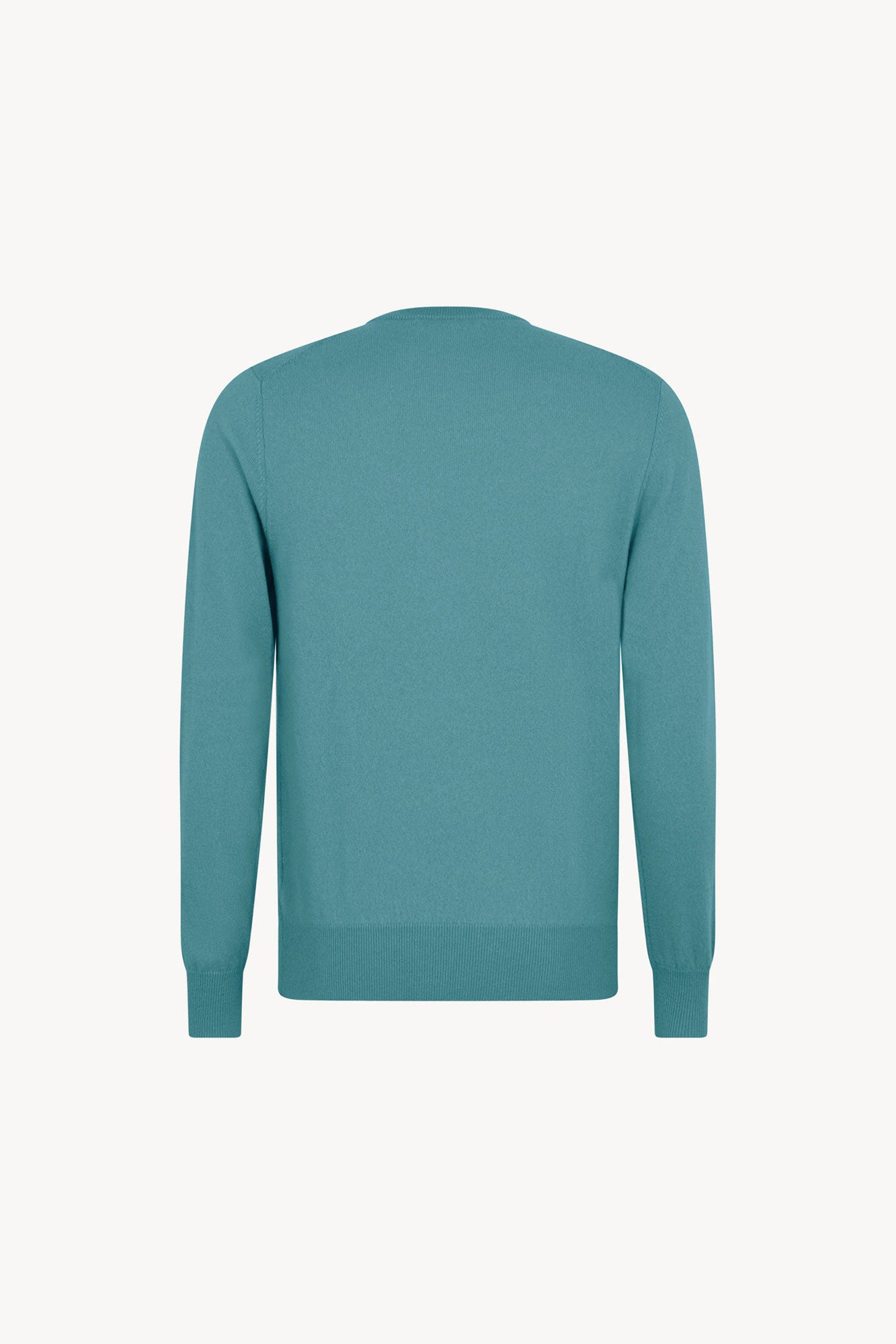 Maglia Girocollo in Puro Cashmere Turchese