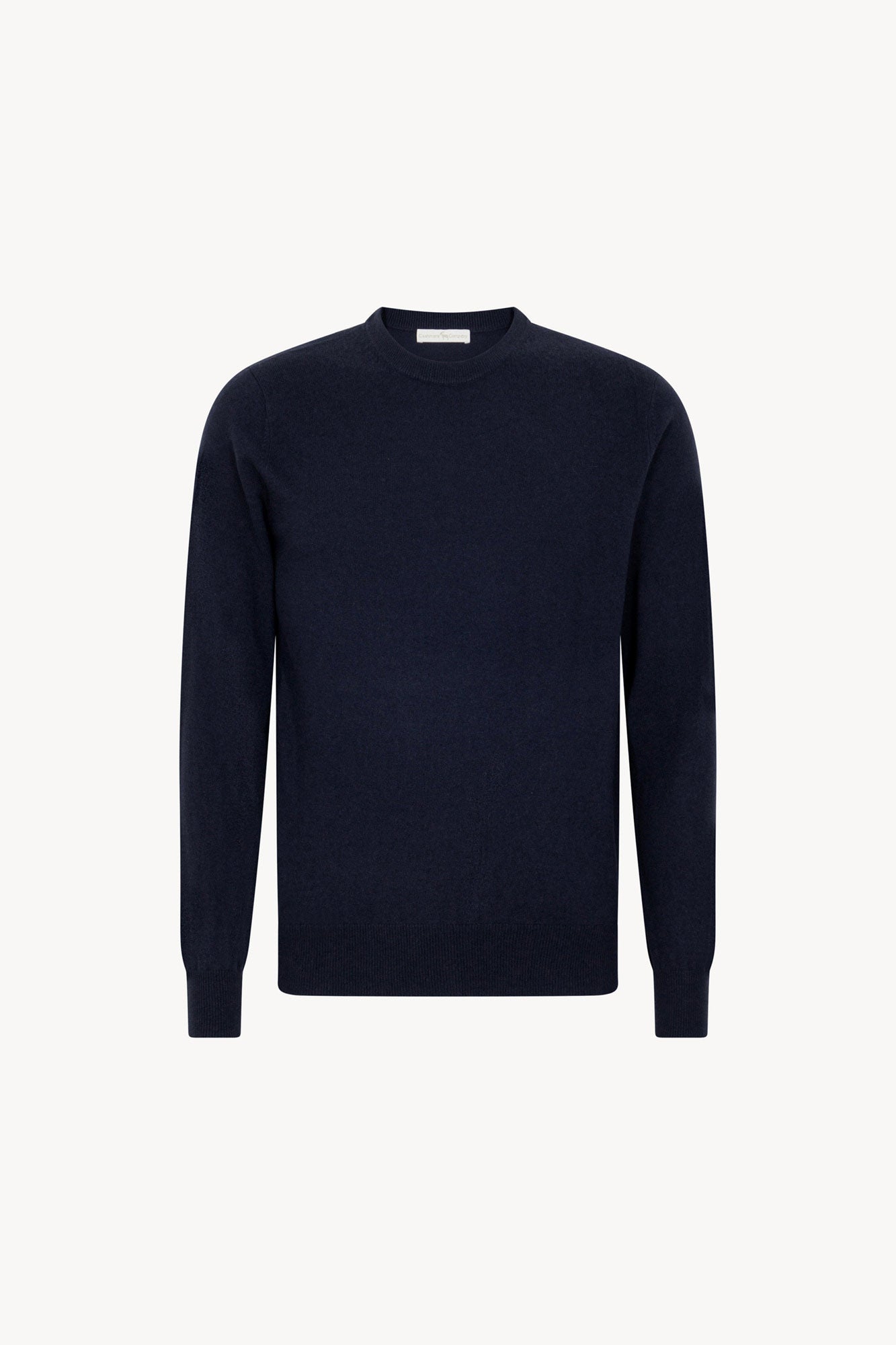 Maglia Girocollo in Puro Cashmere Navy